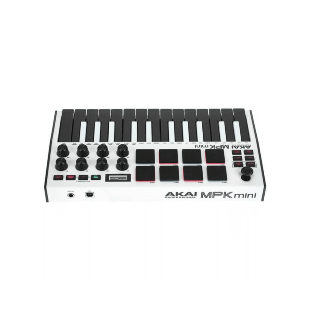 มิดี้คอนโทรลเลอร์ AKAI MPK MINI MK3  คีย์บอร์ด 25 คีย์ (สีขาว)